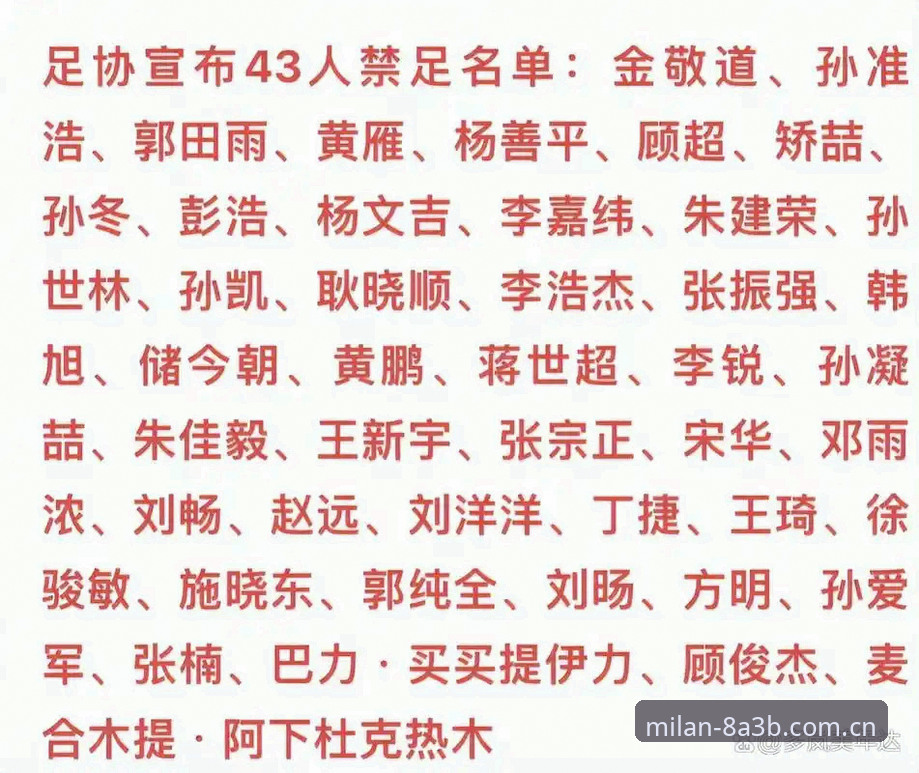 米兰体育资讯收费吗手机版 足协第三批禁足名单深度阅读与体育资讯追踪操作教程:米兰app官网v2.0.6观察指南